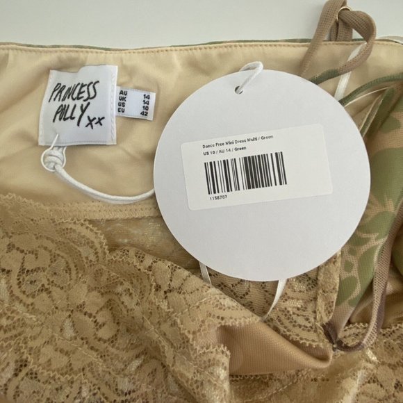 Princess Polly Dance Free Lace Trim Mesh Slip Mini Dress | Size 10 - Picture 11 of 13